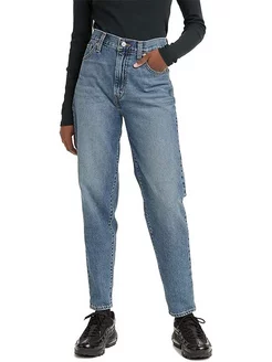Джинсы Women's High-Waisted Tapered, Dark Blue