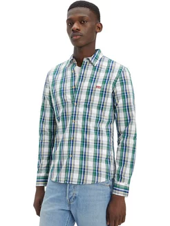 Рубашка Men Battery Housemark Slim Fit Shirt Рубашка Men Battery Housemark Slim Fit Shirt