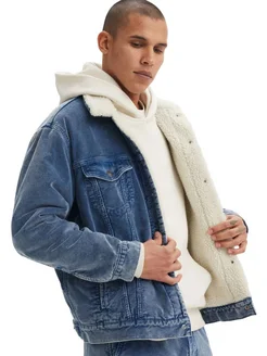 Джинсовая куртка Men Relaxed Fit Trucker Jacket Джинсовая куртка Men Relaxed Fit Trucker Jacket