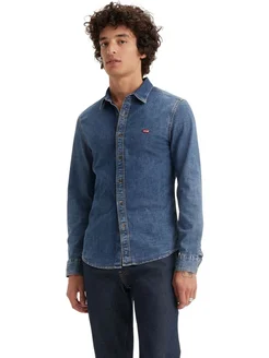 Рубашка Men Battery Housemark Slim Fit Shirt Рубашка Men Battery Housemark Slim Fit Shirt